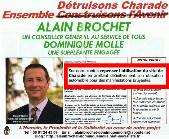 Alain Brochet attaque le Circuit de Charade